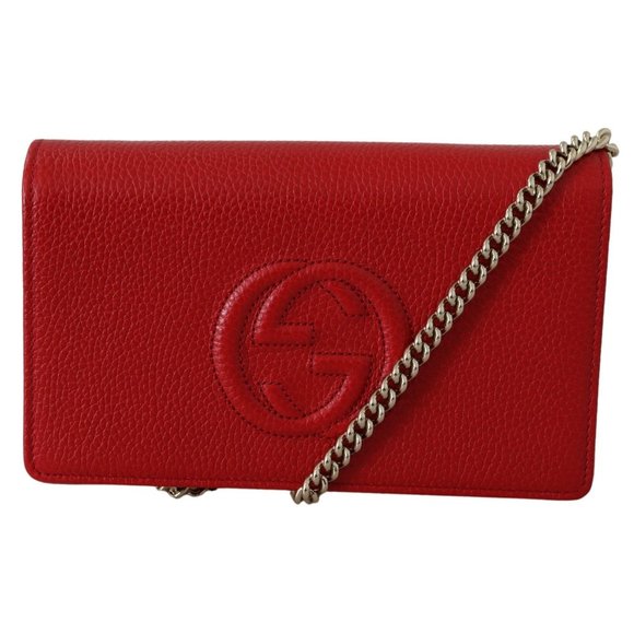 Gucci Handbags - SOLD GUCCI Red Soho Leather Crossbody Bag